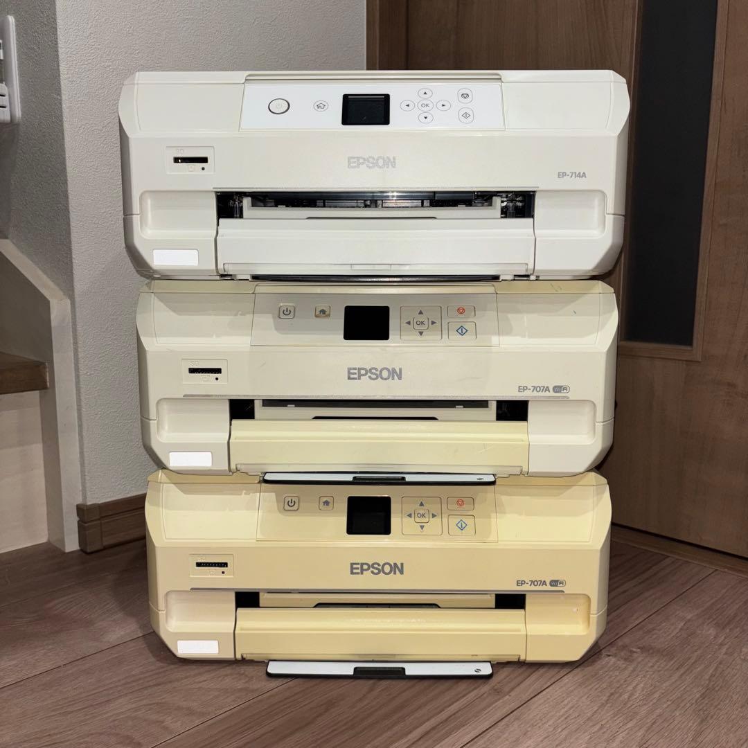 エプソン インクジェットプリンター 3台セット 707A 714A 【ジャンク】