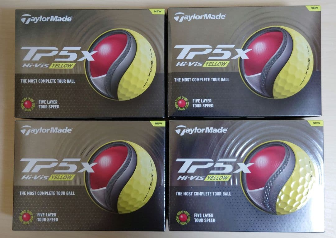 TaylorMade TP5X Hi-Vis Yellow 4ダース48個セット