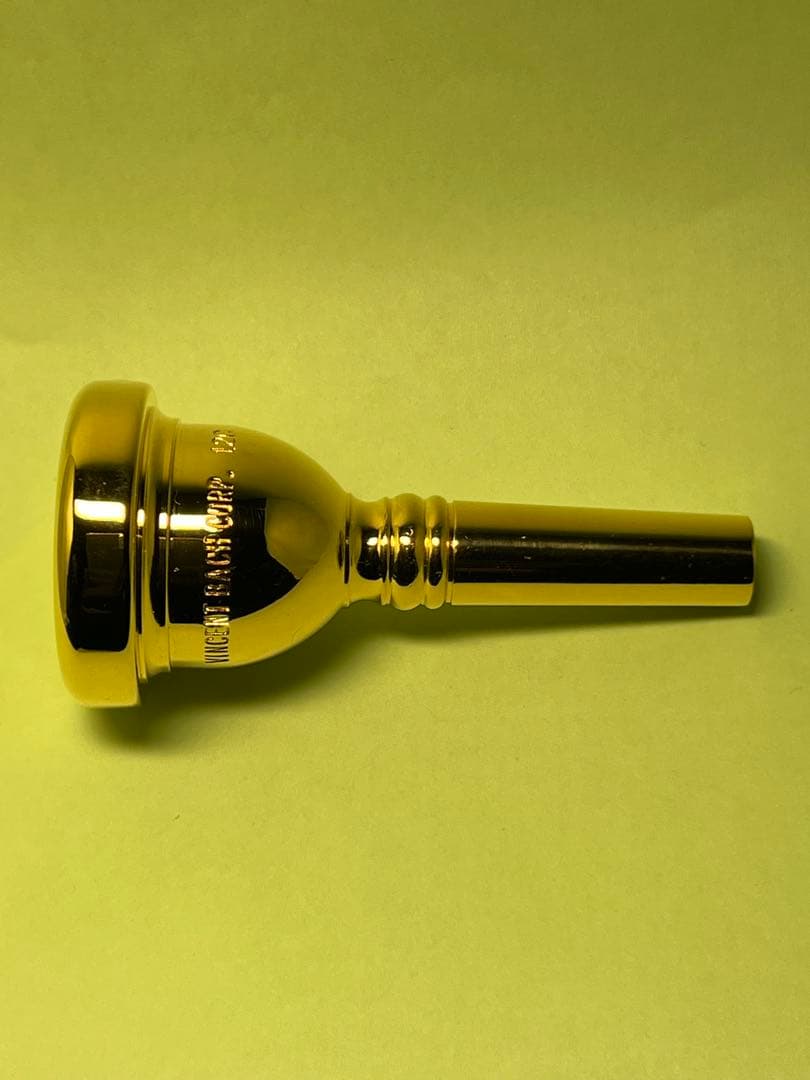 Ｂａｃｈバックトロンボーンマウスピース １２Ｃ　細管用　金メッキ