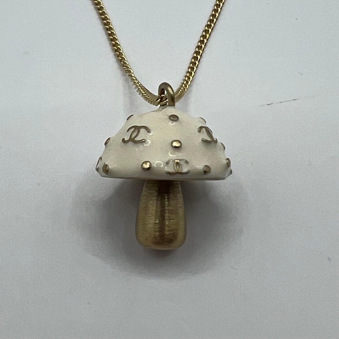 【未使用に近い】シャネル ネックレス ココマーク きのこ ゴールド金具