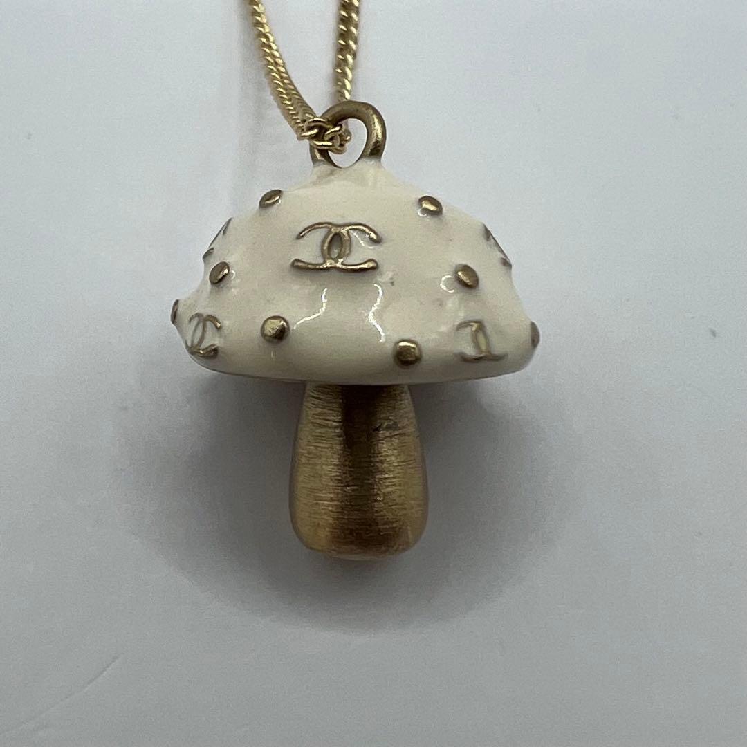 【未使用に近い】シャネル ネックレス ココマーク きのこ ゴールド金具