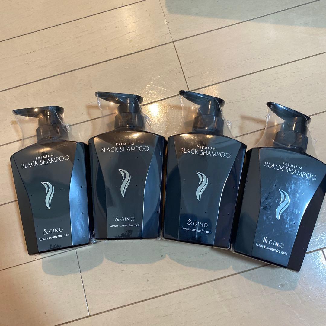 &GINO プレミアムブラックシャンプー 400ml 4本セット