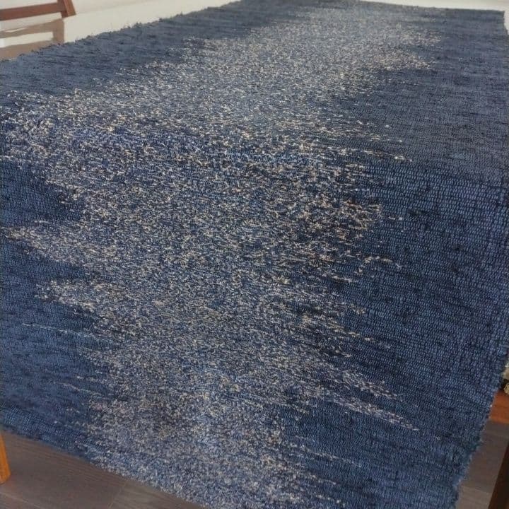 裂織り敷物⭐︎タペストリー⭐︎阪急梅田本店「全国匠の技展」購入品作品名「銀河」