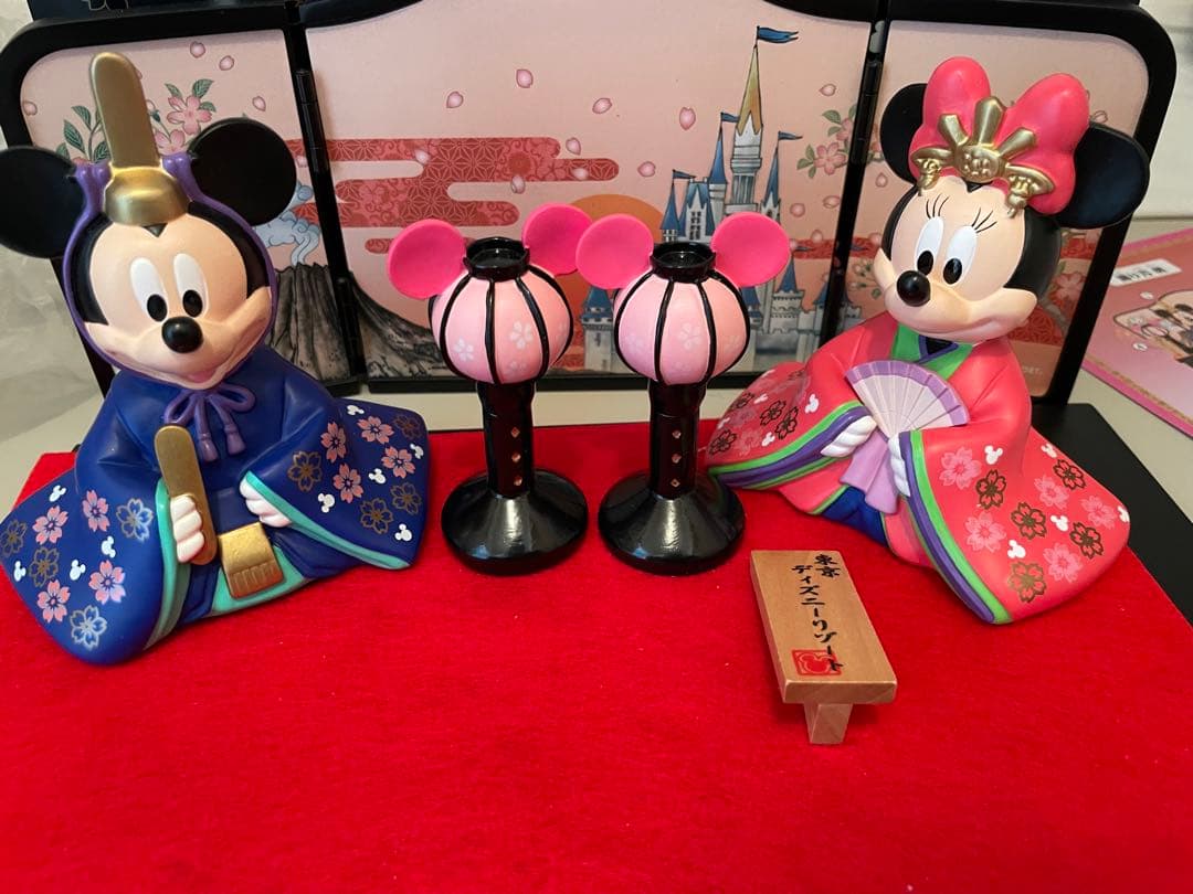 【未使用品】東京ディズニーリゾート公式　ひな人形　ミッキー ＆ミニー