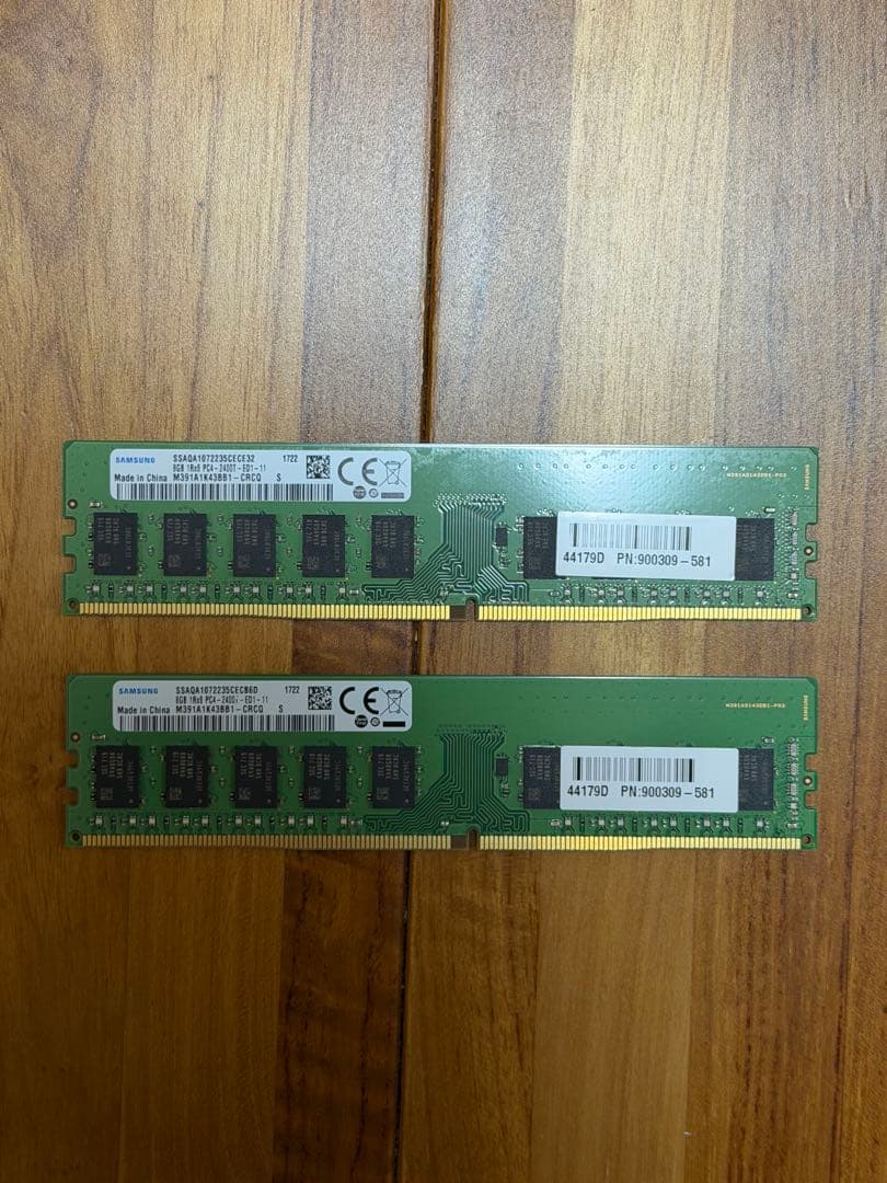 Samsung DDR4 8GB×2 2400MHz メモリ