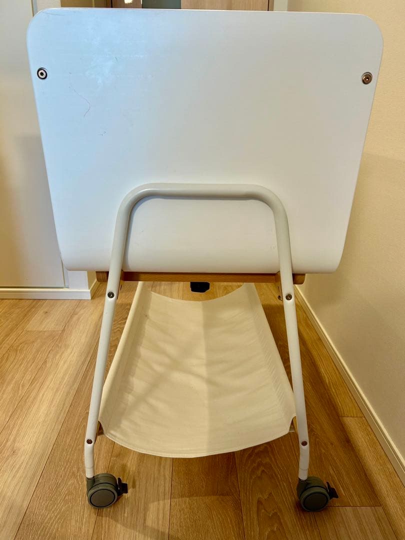 値下げ✨リリワゴン2　コンパクトベビーベット　リリワゴンⅡ ホワイト