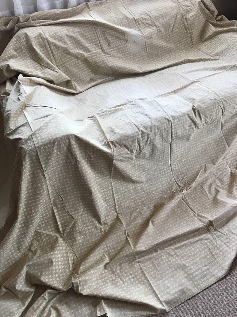 ヨーガンレール　シーツ　天然染料　絞り染め