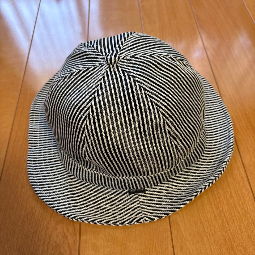 帽子 supreme stripe mesh bell hat M/L