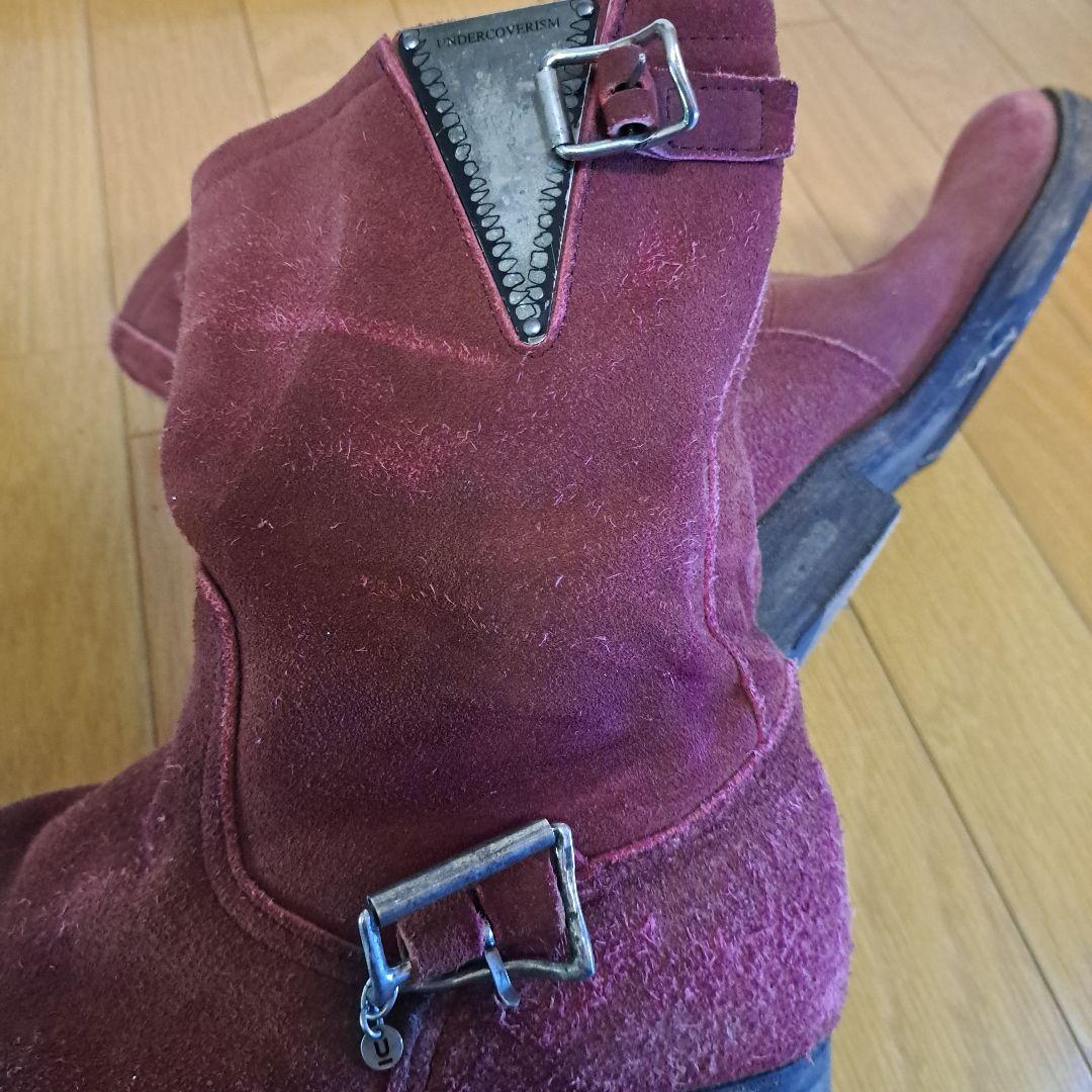 q*様 【名作】UNDERCOVERbut期 スウェード レザー エンジニアブー