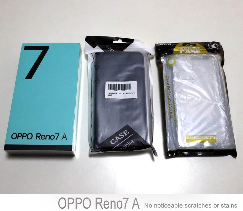 OPPO Reno7 A　SIMフリー　美品 ケース2個つき
