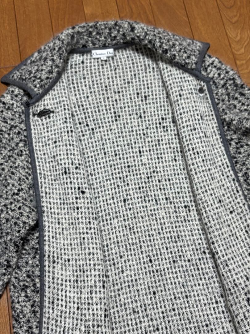 Christian Dior グレー系 ニットコート M