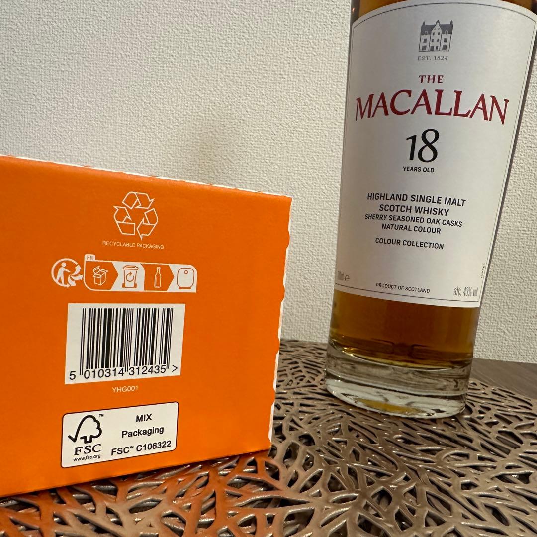 THE MACALLAN 18 マッカランカラーコレクション 700ml 43%
