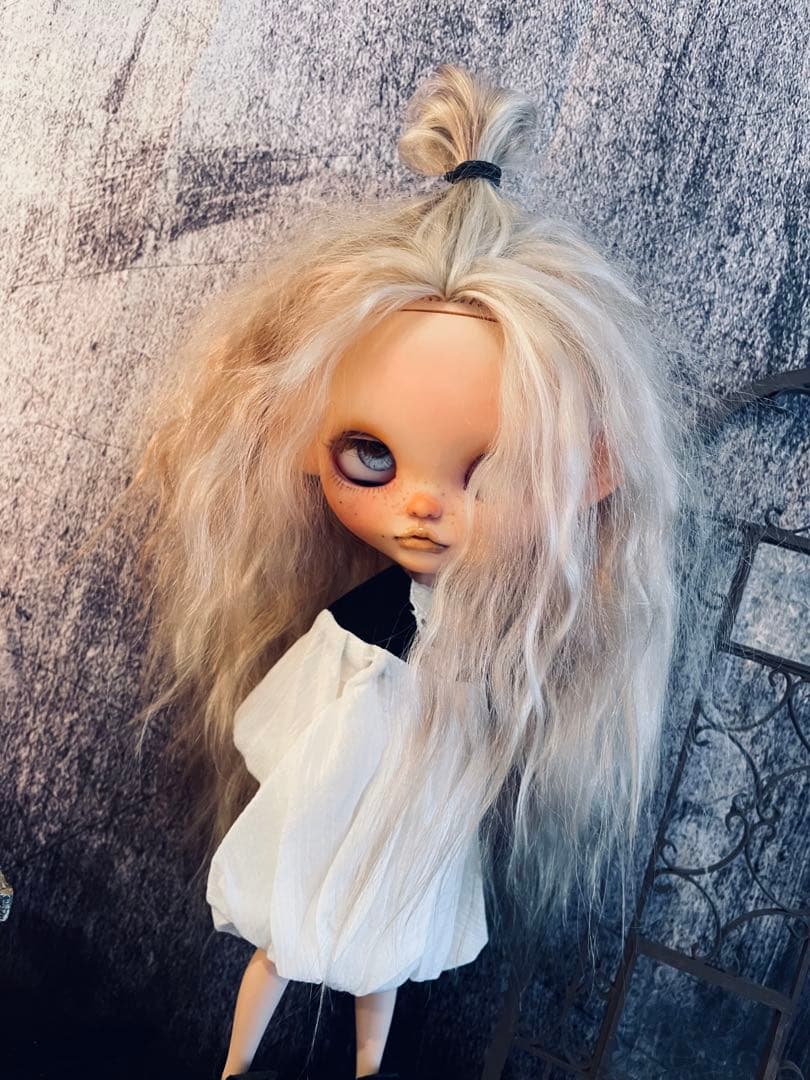 【専用】カスタム ブライス ビジューブリリアント頭皮付きモヘアアウトフィット付属