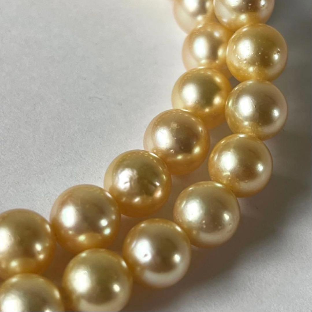 Sun様 k14刻印✨あこやゴールデンパール 7.5-8.0mm ネックレス