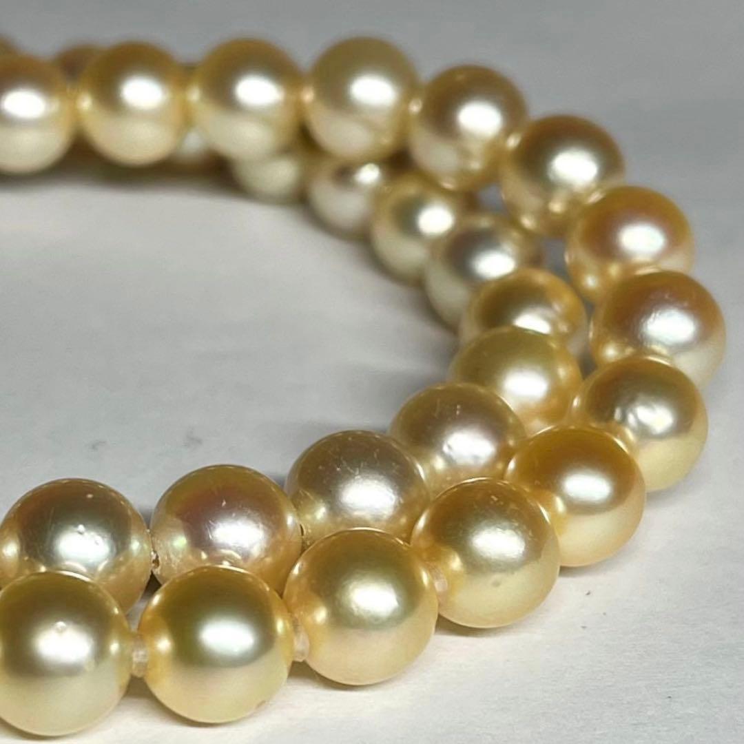 Sun様 k14刻印✨あこやゴールデンパール 7.5-8.0mm ネックレス