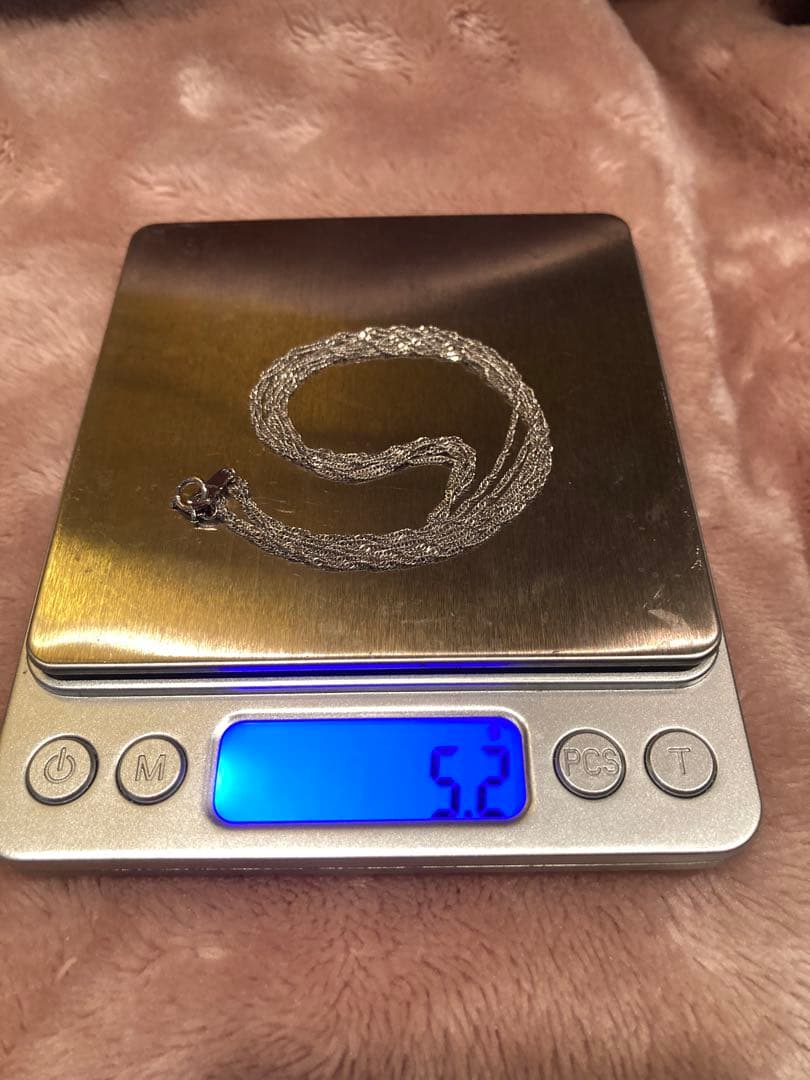 純プラチナ　3重チェーンネックレス