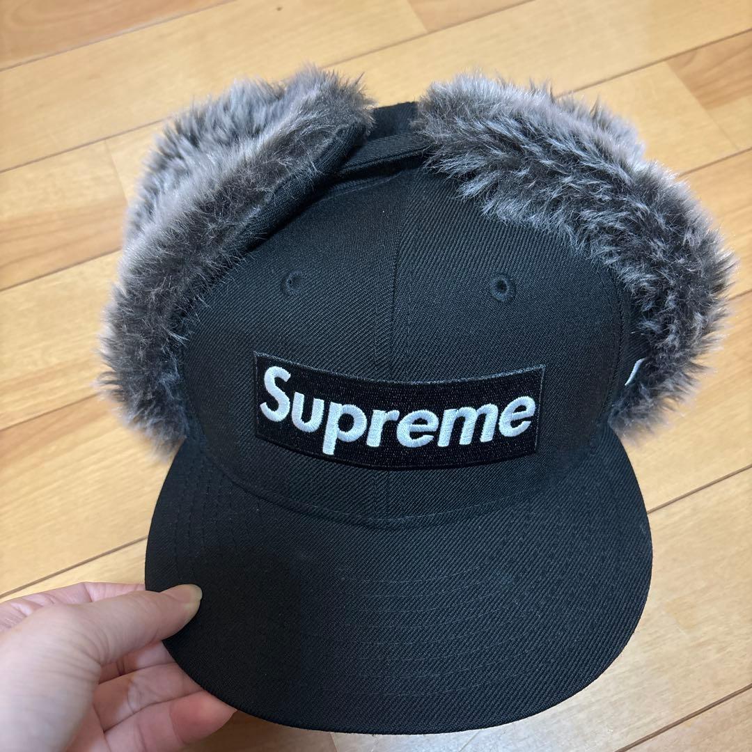 帽子 SUPREME NEW ERA Ear Flap BOX LOGO Cap