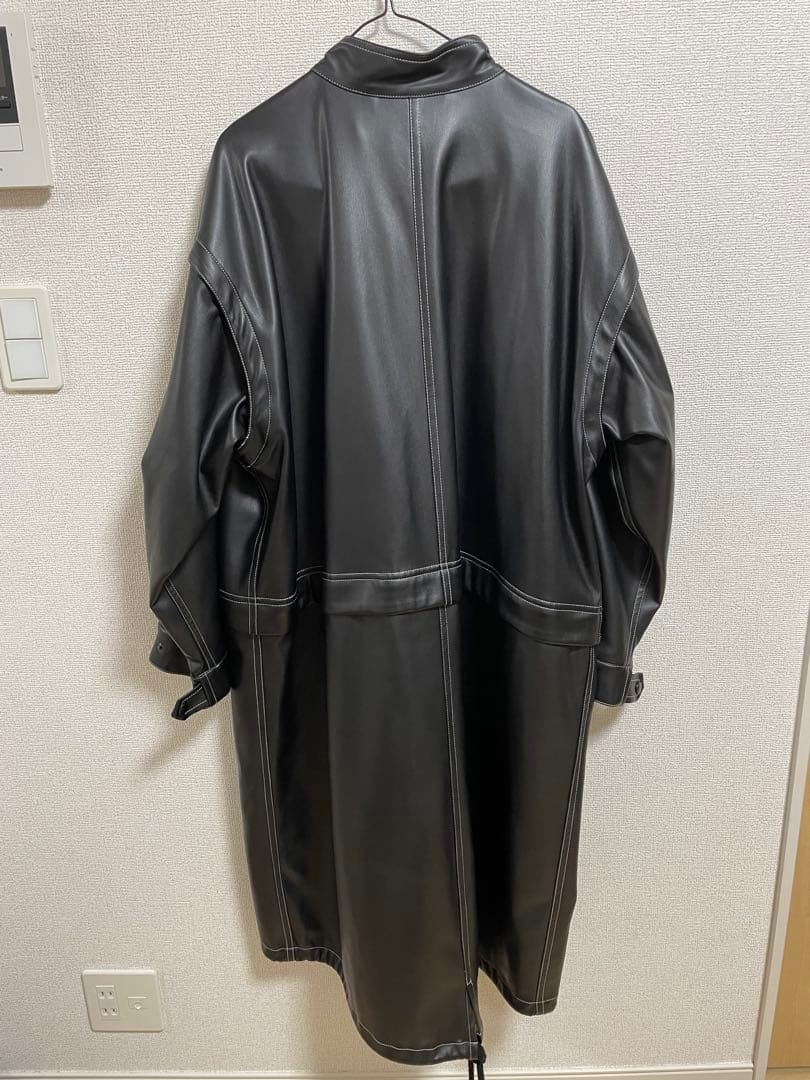 メゾンスペシャル ヴィーガン レザー プライム オーバー モッズコート