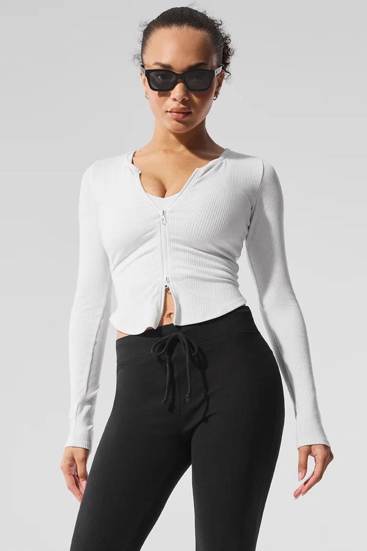 aloyoga リブ スターダスト ロングスリーブ Sサイズ