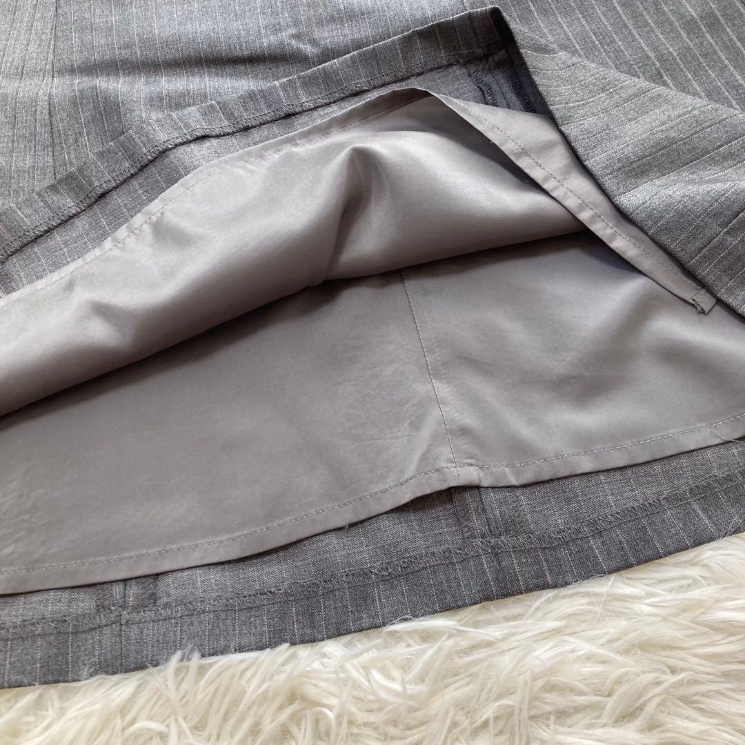 23区　スーツ　近年モデル　ジャケット　スカート　ストライプ　大きいサイズ　40