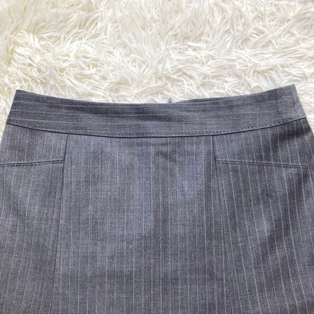 23区　スーツ　近年モデル　ジャケット　スカート　ストライプ　大きいサイズ　40