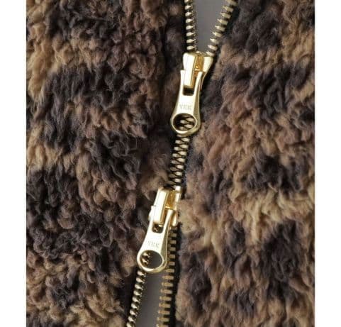 【JOHNBULL/ジョンブル】LEOPARD FLEECE ZIP パーカー