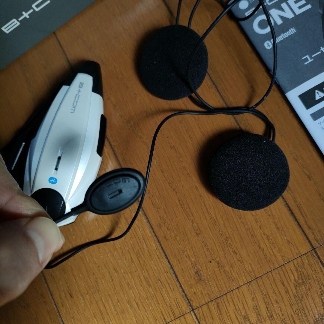 B+COM ONE ビーコム　ワン　ワイヤーマイク ホワイト　１度のみ使用　美品