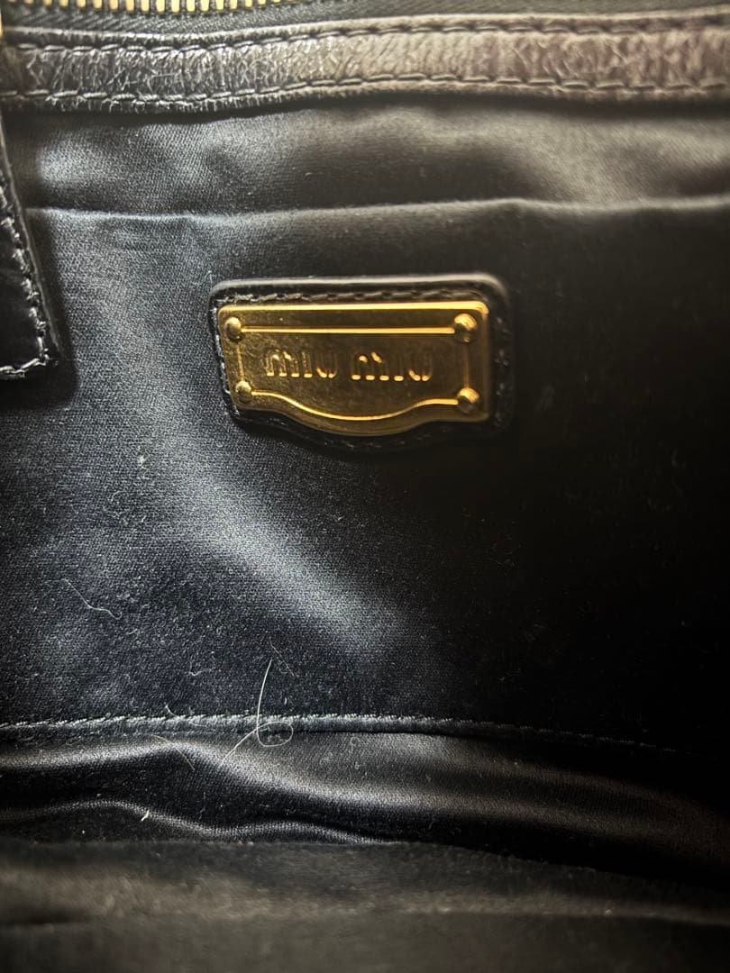 miu miu マテラッセ vitello lux 2way アーカイブレザー