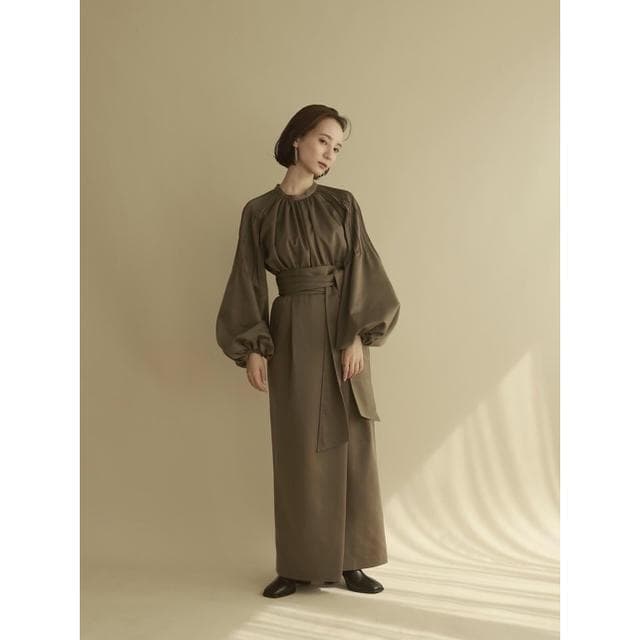 louren pintack sleeve dress ドレス ロングワンピース