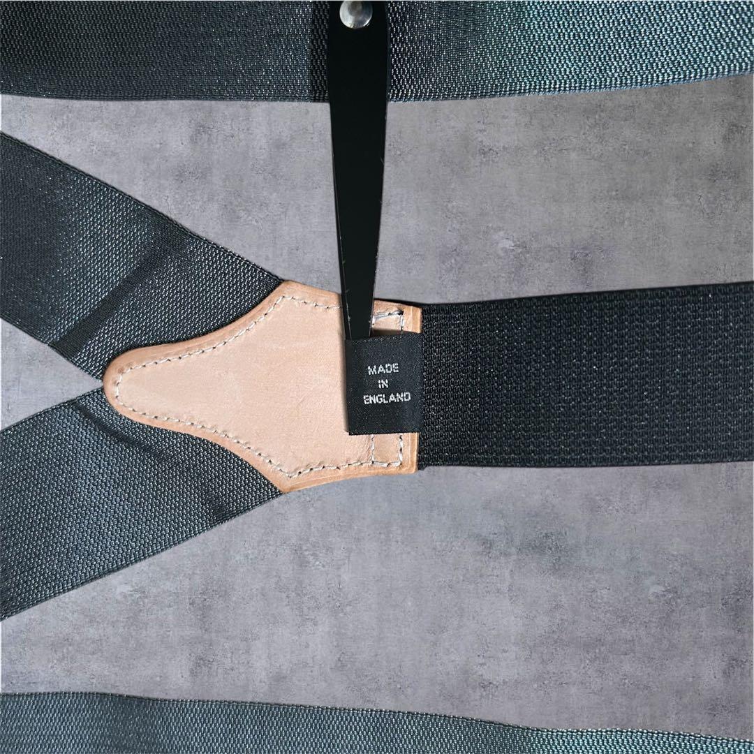  THURSTON サスペンダー イギリス製 グレー 定価3万弱