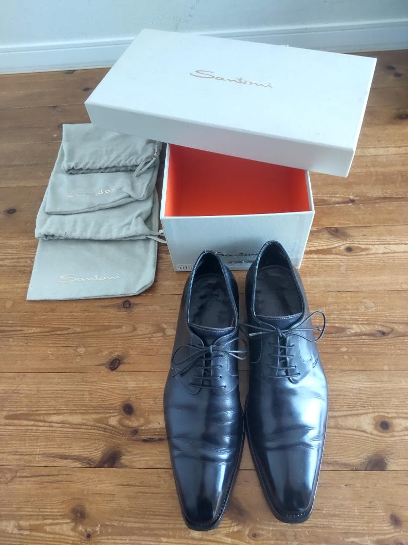 Santoni サントーニ 　プレーントゥ　ダークネイビー　60　65