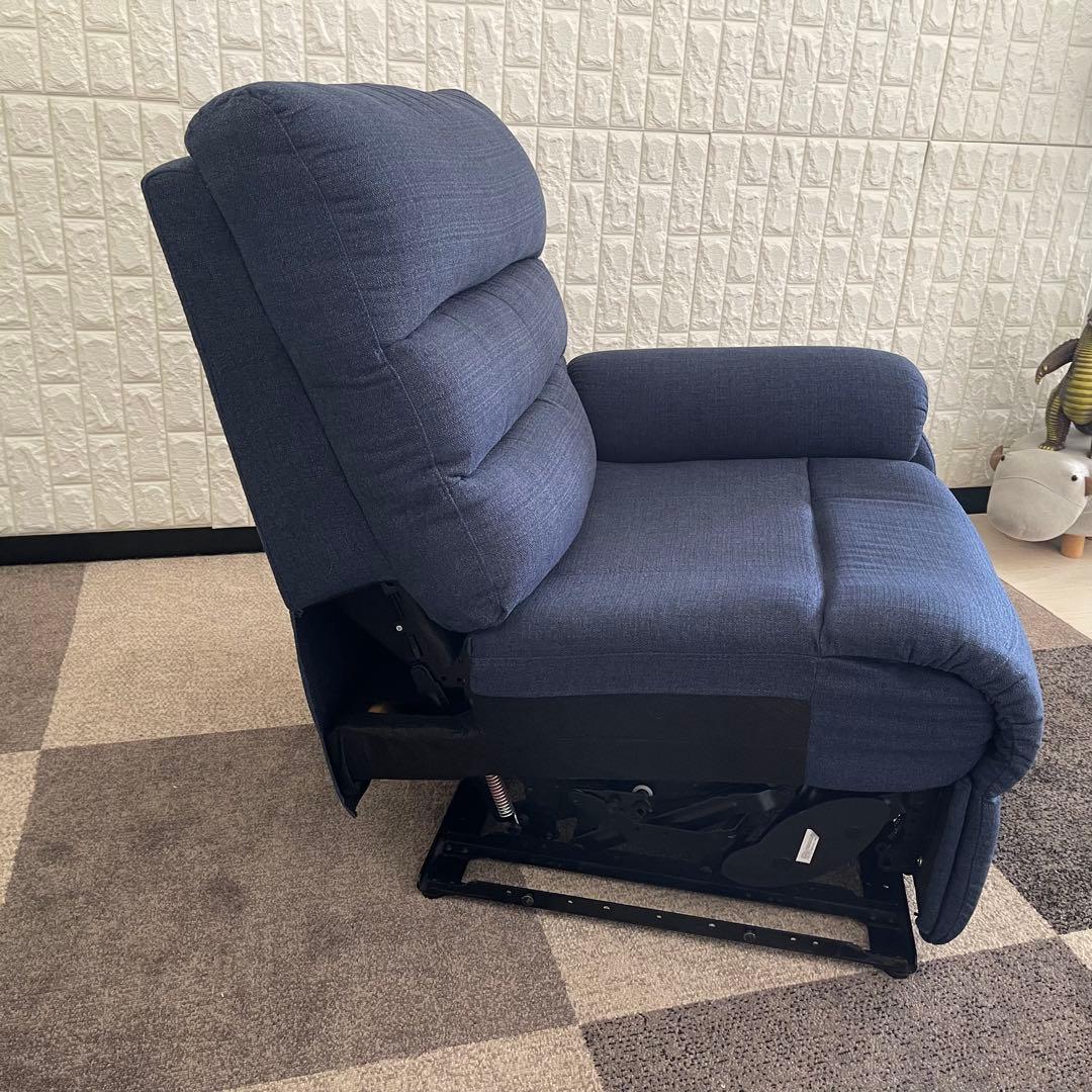 てらさん ✨ニトリ　電動リクライニングソファ　2人掛け　ビリーバ　ブルー