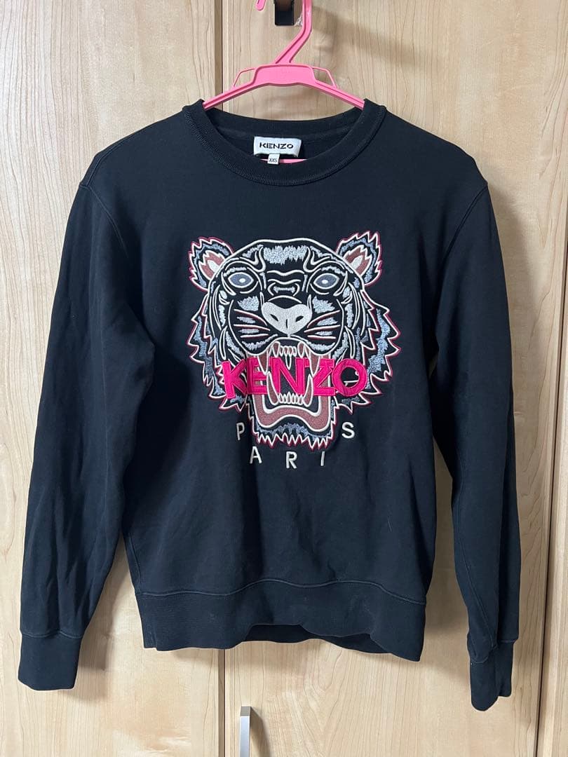KENZO 虎刺繍 ブラック スウェット XXS