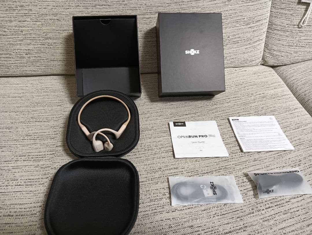 美品 SHOKZ OPEN RUN PRO MINI S811 人気のベージュ