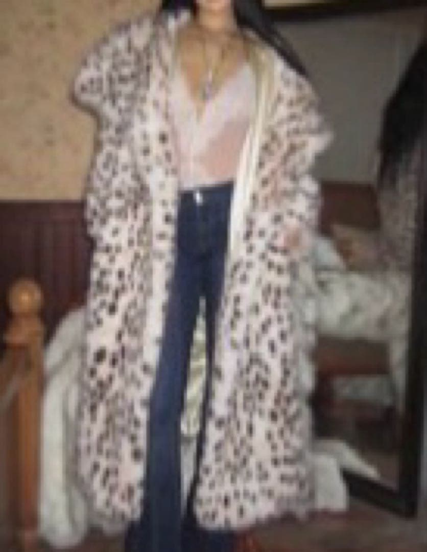 最終値下げ　[新品未使用] レオパード柄　ファーコート　豹柄