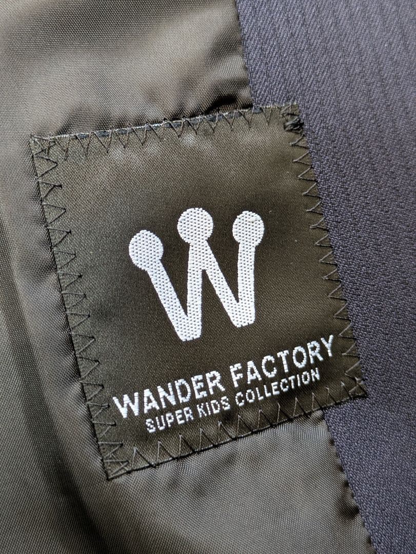 WANDER FACTORY 男の子 フォーマルスーツ 6点 ネイビーストライプ