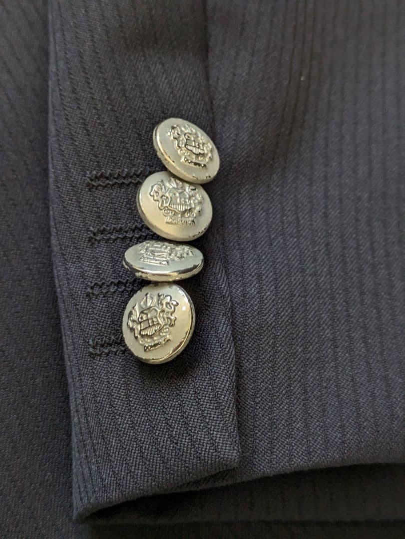 WANDER FACTORY 男の子 フォーマルスーツ 6点 ネイビーストライプ