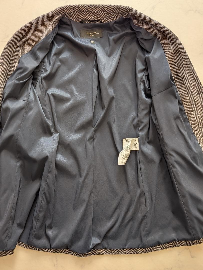 【美品】Weekend MaxMaraヘリンボーンジャケット