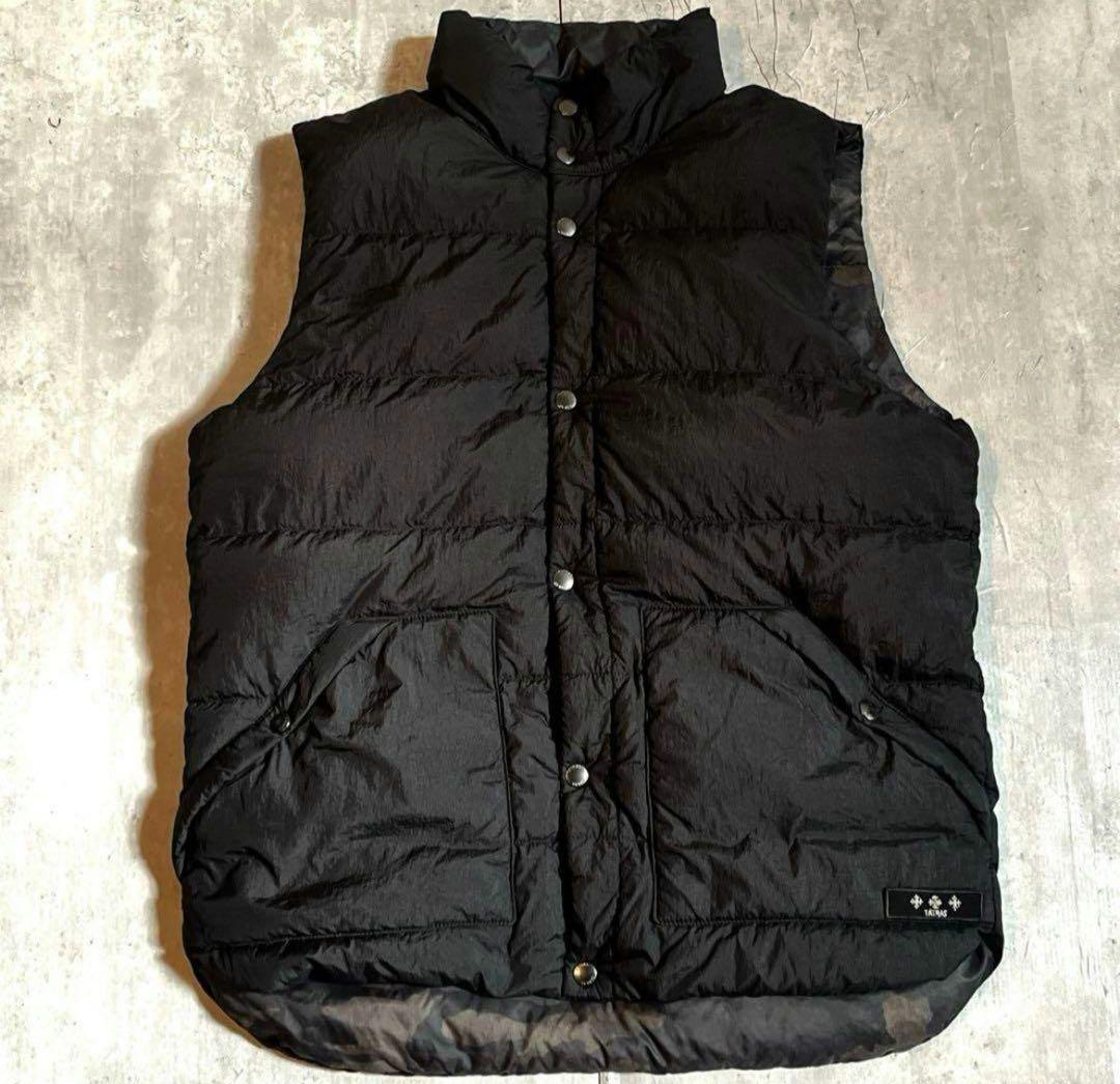 最高級　TATRAS タトラス リバーシブルダウンベスト　黒×迷彩　y2k