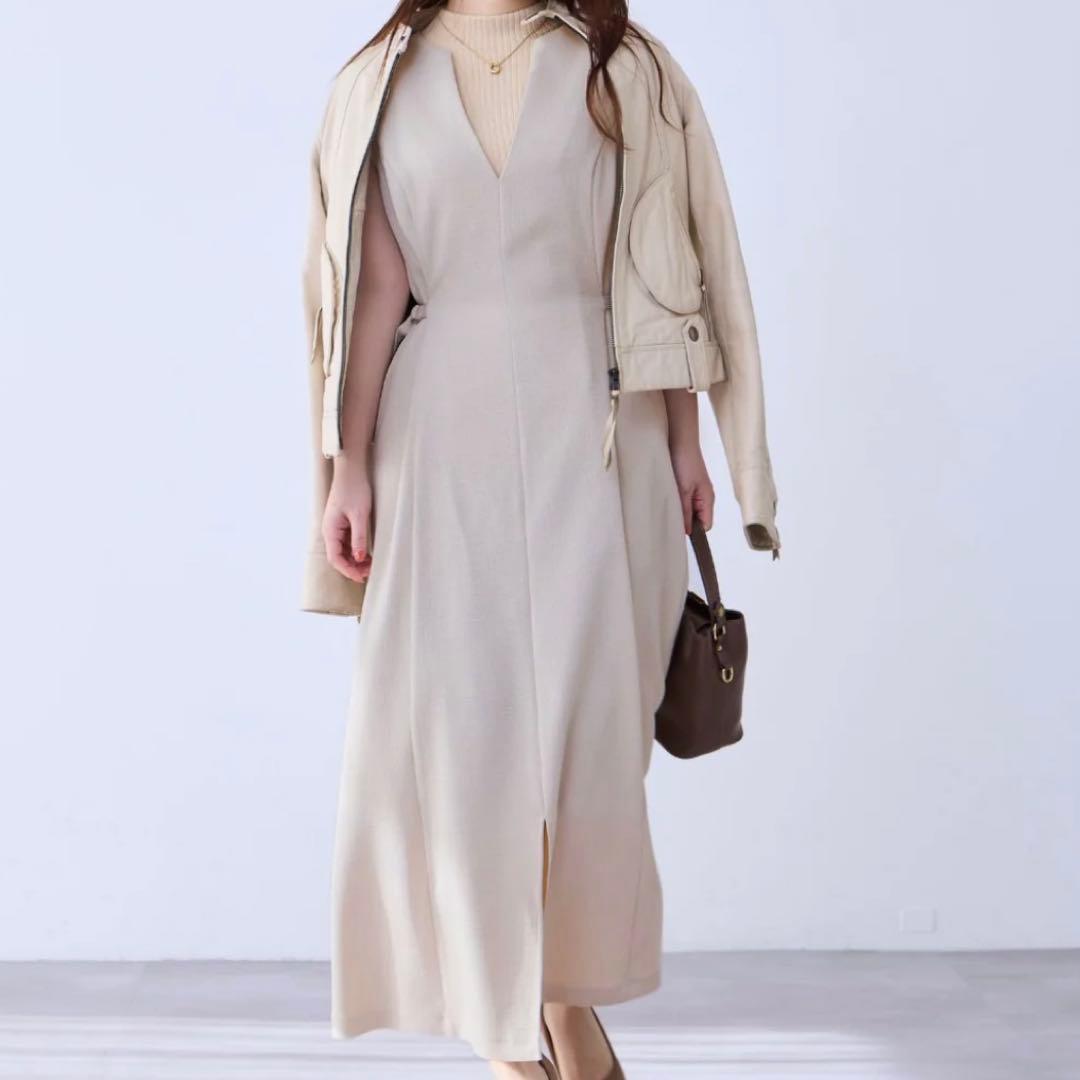 新品未使用　overE ポリニージャンパースカート　90 オーバーイー