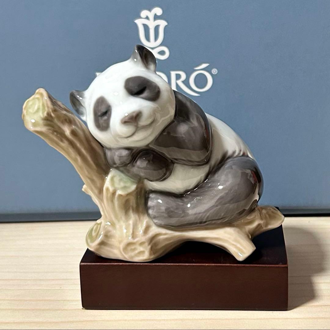 LLADRO リヤドロ　Lucky Panda 元箱台付き　※絶版 未使用保管品