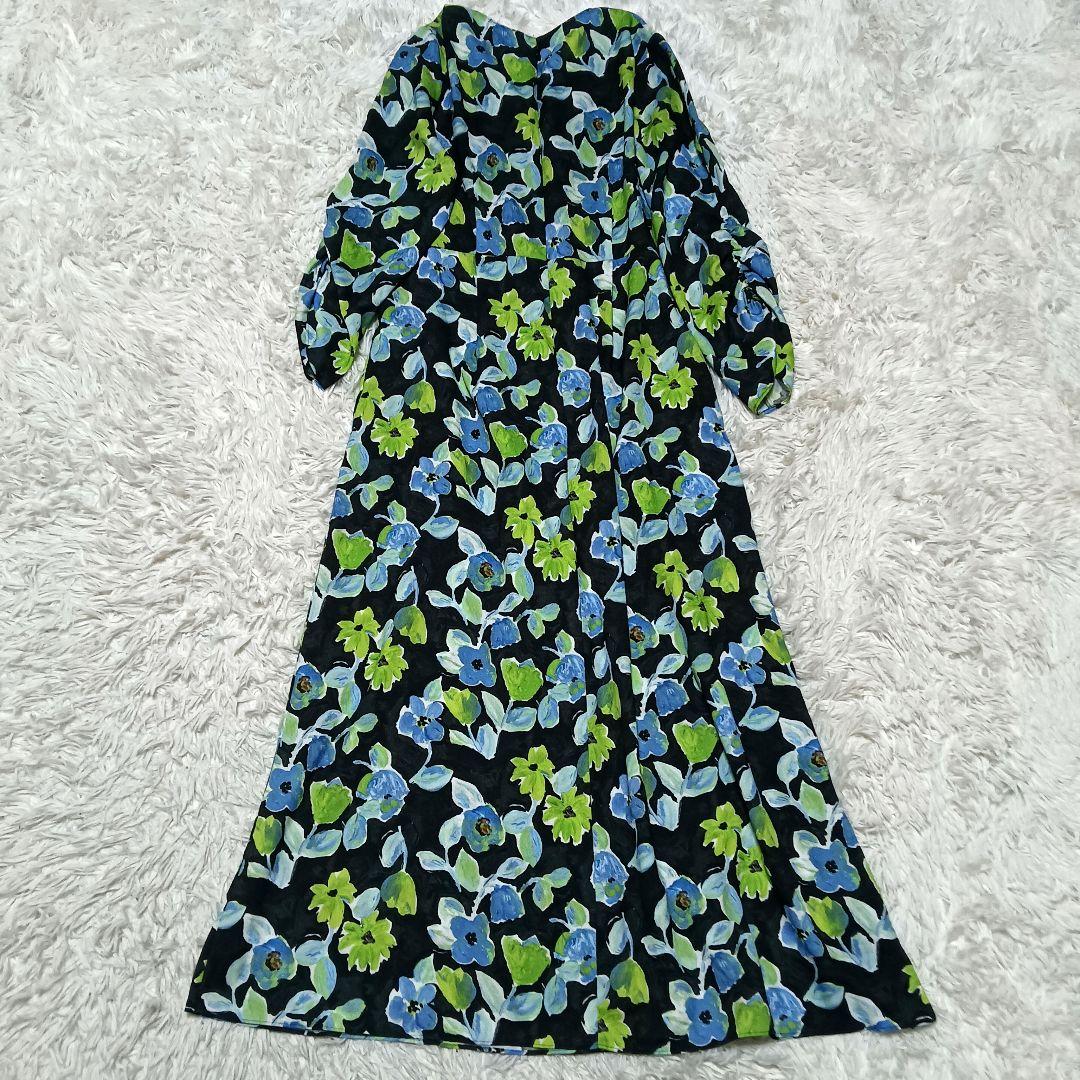 ボールジィ　スプリングフラワープリントドロストギャザーワンピース　25AW完売品