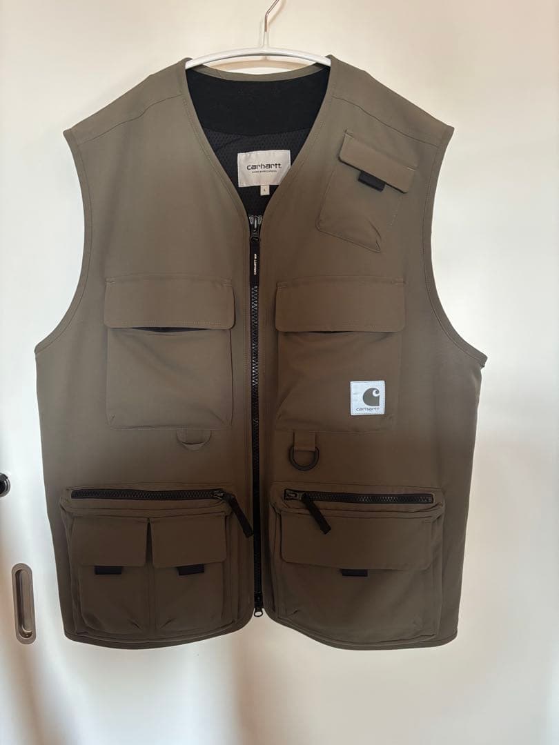 Carhartt WORK IN PROGRESS ベスト L オリーブ