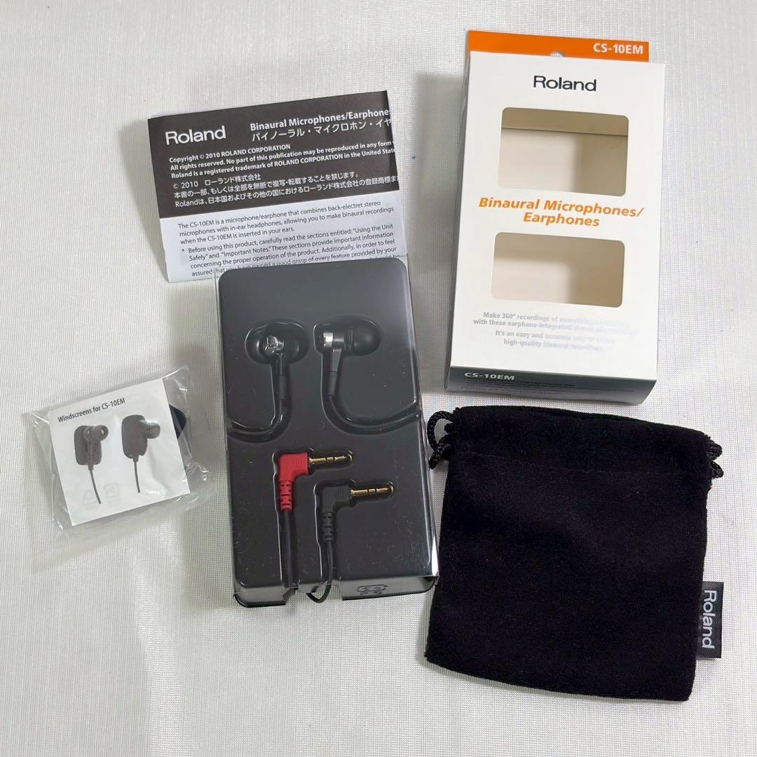 Roland ローランド バイノーラル マイクロホン イヤホン CS-10EM