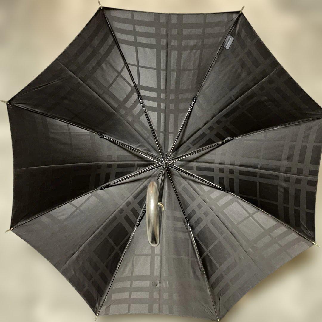 BURBERRYバーバリー✳︎ブラック チェック柄 長傘　　新品未使用　タグ付き