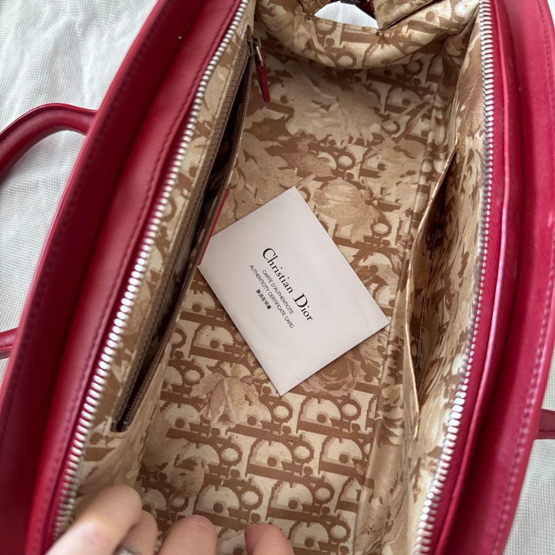 Christian Dior ジョンガリアーノ　バッグ　赤