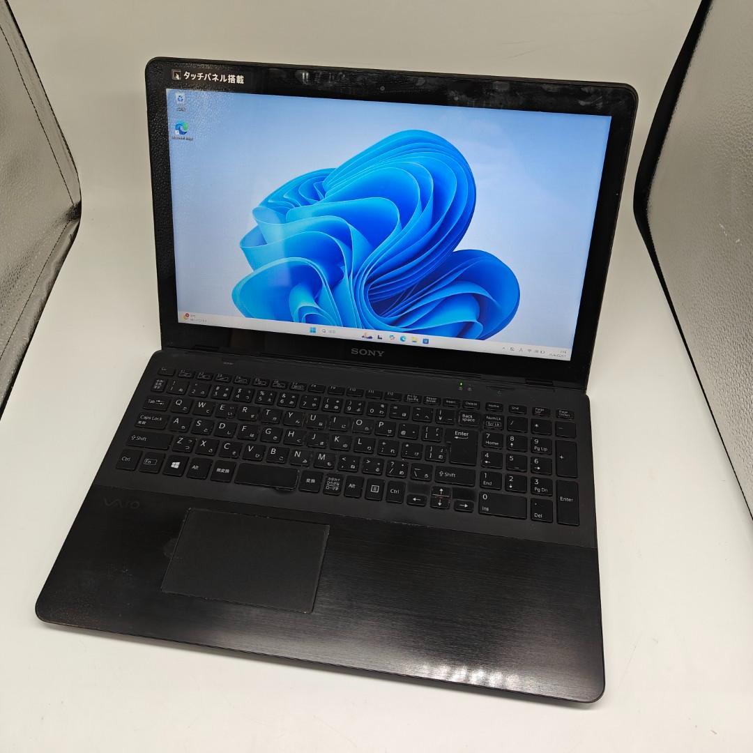 【VAIO】SVF 高速i7 SSD256GB 8GB ブラック ノートPC