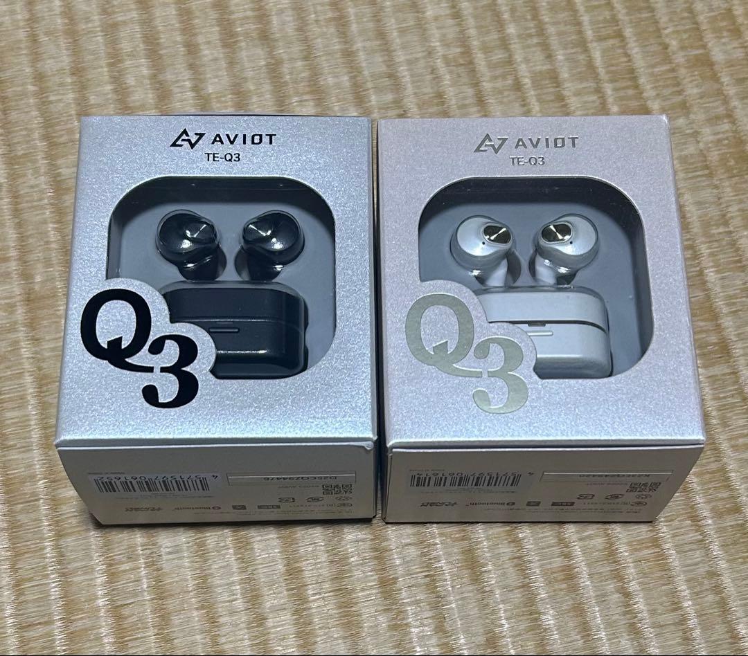 最終値下げ！AVIOT TE-Q3 ワイヤレスイヤホン 2色 ホワイトブラック
