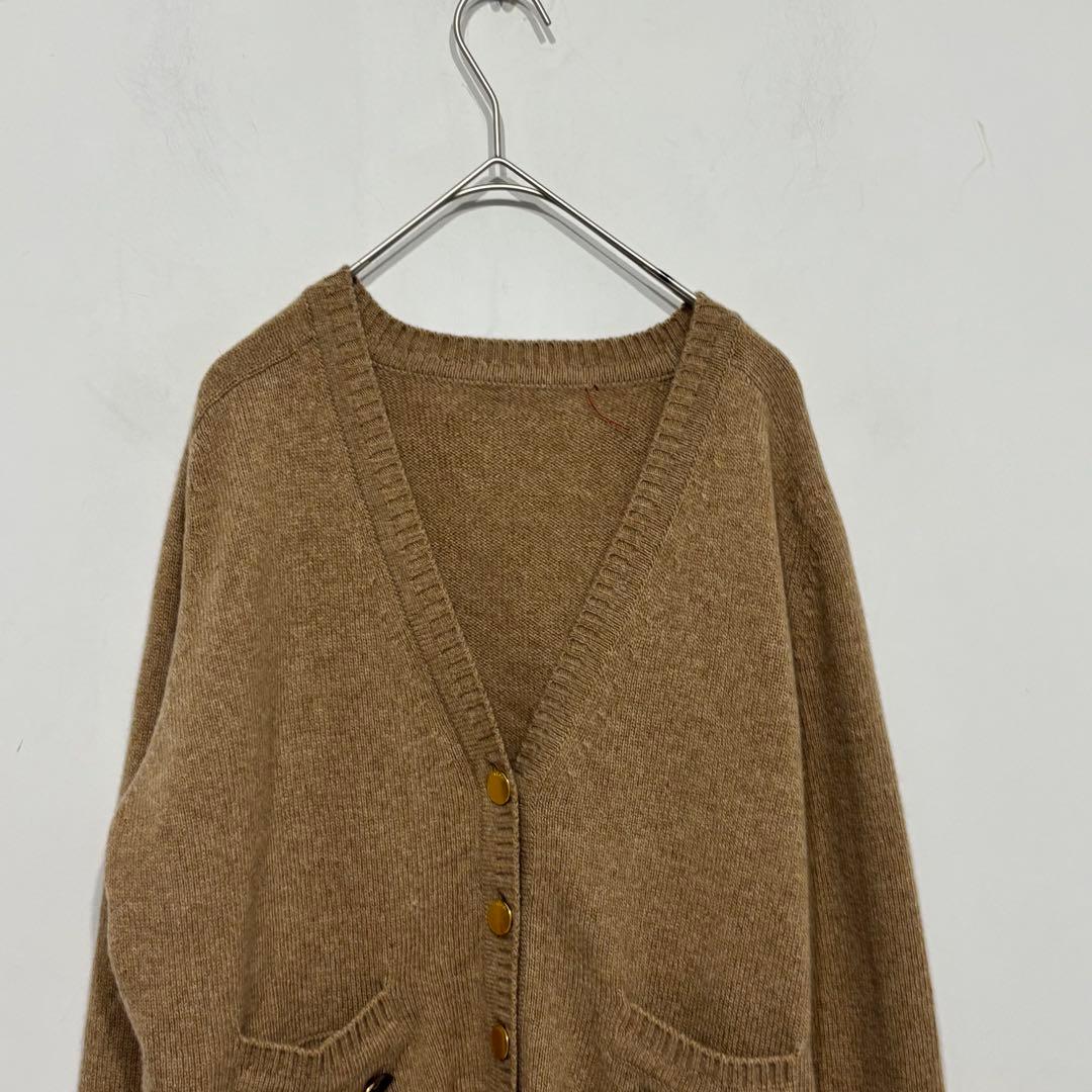 美品　定価26万　GUCCI カシミヤ　カーディガン　ベージュ　ホースビット