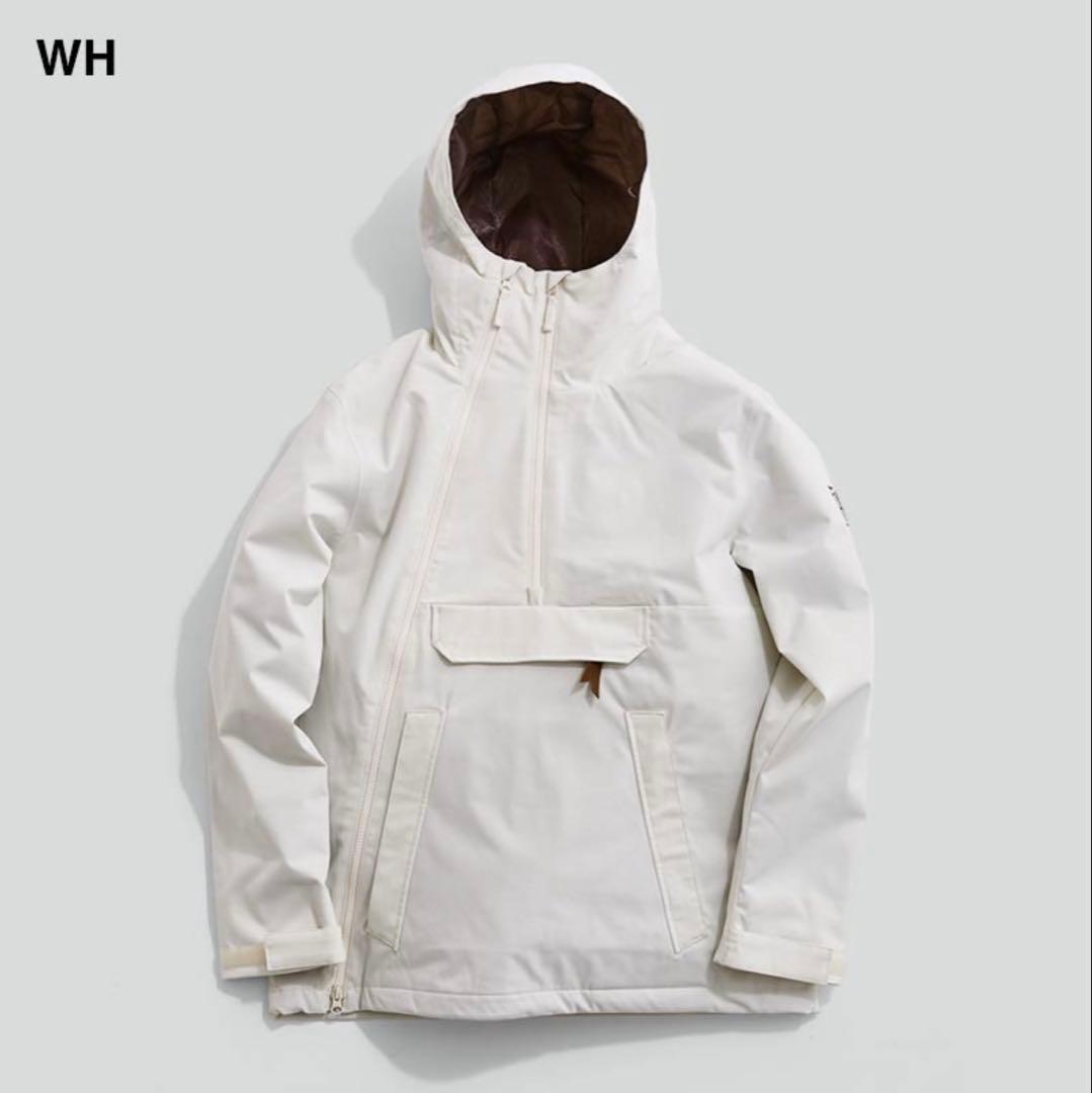 スノーボードウェア　ホワイト　Lサイズ　レディース